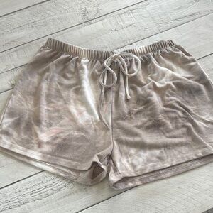 Women's Tan Tie-Dye Shorts